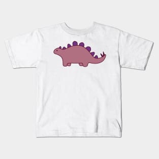 dark pink dinosaur Kids T-Shirt